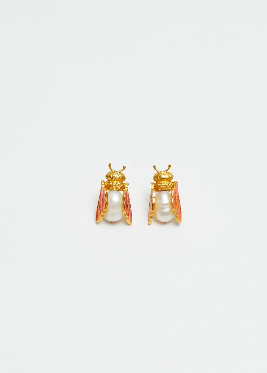 Aretes Worker Bee Naranja